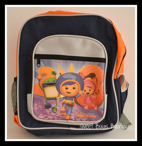   Jr. Team UMIZOOMI Backpack Book Bag School Milli Bot Geo Umi Zoomi