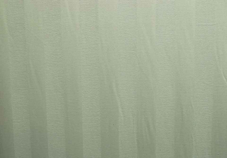   Natural Vertical Herringbone Stripe Cream 100% Cotton Curtain Fabric