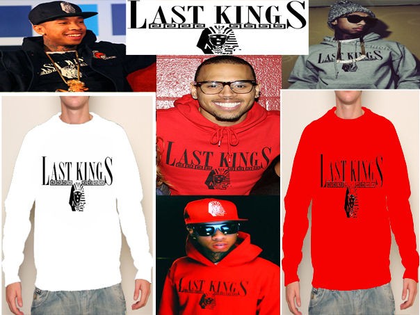 NEW LAST KINGS TYGA BLACK PRINT SWEATER SWEAT SHIRT LOOKS HOT WITH A 