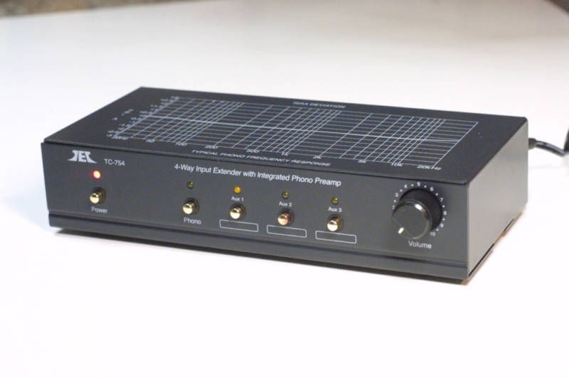 TCC TC 754 Phono Preamp w/ 3 AUX Inputs; BLACK VERSION