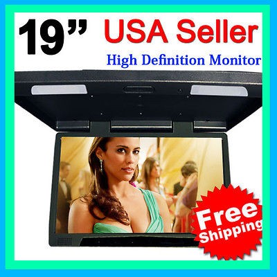    New Car 19 HD LCD Flip Down Roof Mount Car/Truck Monitor