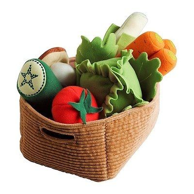 IKEA DUKTIG 14 PIECE VEGETABLES SET SPECIAL SOFT & COLOURFUL SMART TOY 