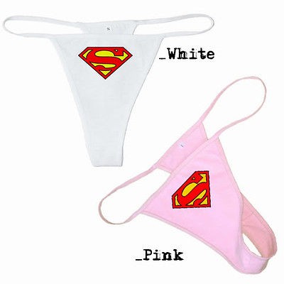 New* SUPERMAN LOGO Women Thong G string Underwear