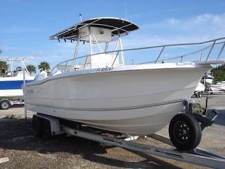 2003 25 ft SEA PRO center console twin four strokes w/trailer