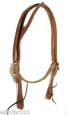 Shape Ear Headstall w/Throat Amish Made Herman Oak Leather Top Quality 