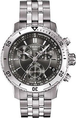 New TISSOT T Sport PRS200 Grey Dial Wristwatches Men T067.417.11.051 