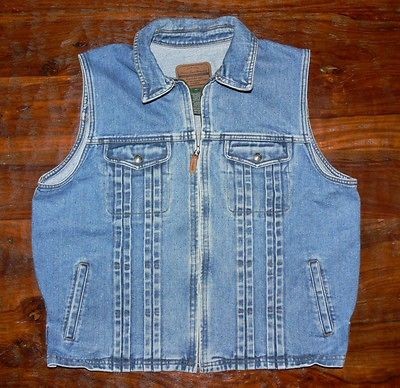 Lauren Jeans Company Ralph Lauren Denim Jeans Vest Size Large EUC L 