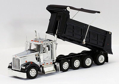 tonkin kenworth kw w900 dump blue chrome 1 53 time