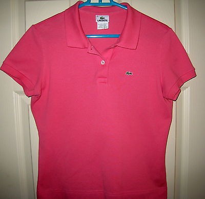 LA COSTA GOLF/ POLO SHIRT SZ 44/ USA 12 PINK FRANCE STRETCH COTTON 