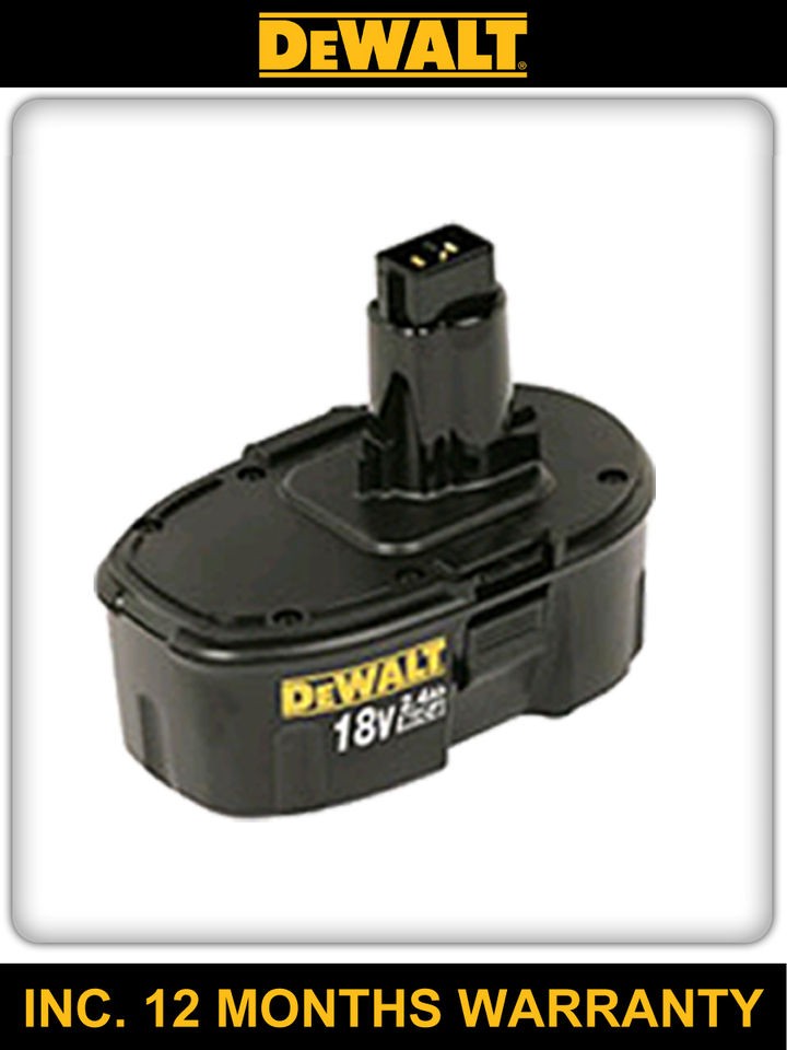 DEWALT NiCd DE9096 BATTERY X 1 TO FIT ALL 18V DEWALT TOOLS exc. XR