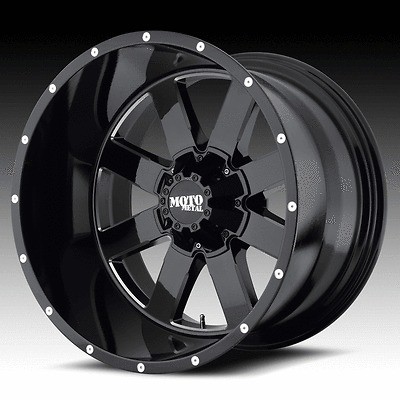   METAL 962 BLACK RIMS W/ 35X12.50X18 TOYO OPEN COUNTRY MT TIRES WHEELS