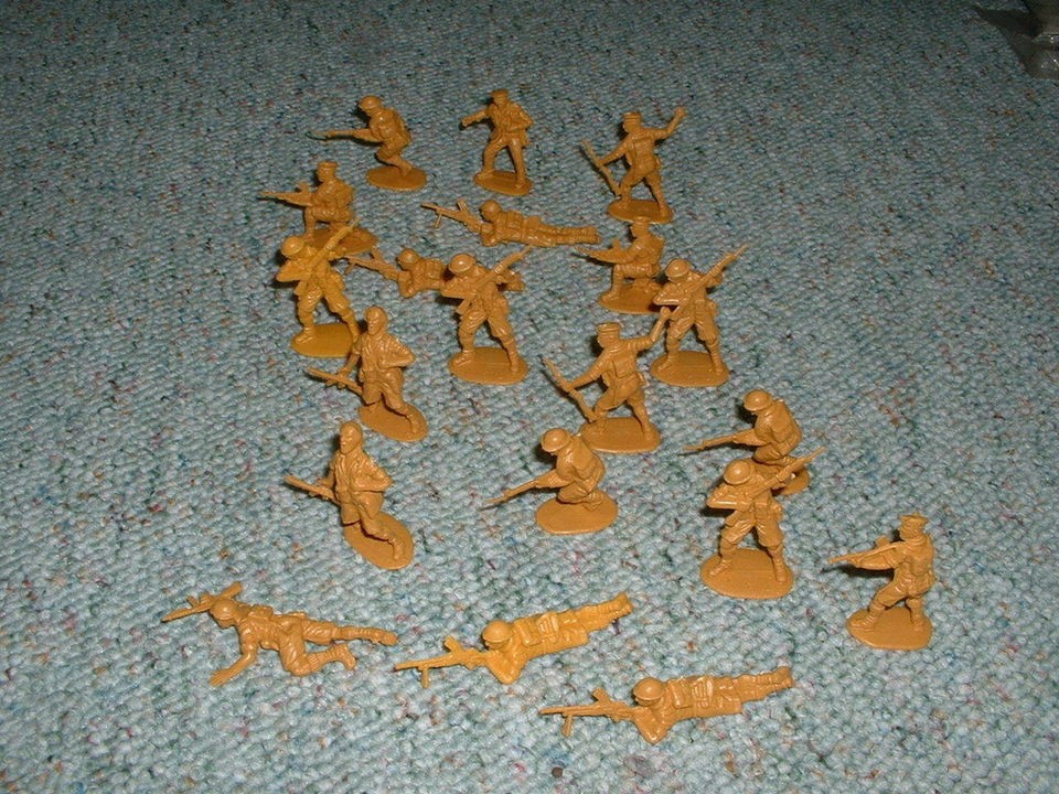 matchbox 1 32 54mm ww2 8th army 20 figures lot