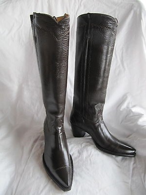 TWIGGY BY LIBERTY BOOT, 16 tall, size 8 womens, DARK CHOCOLATE 