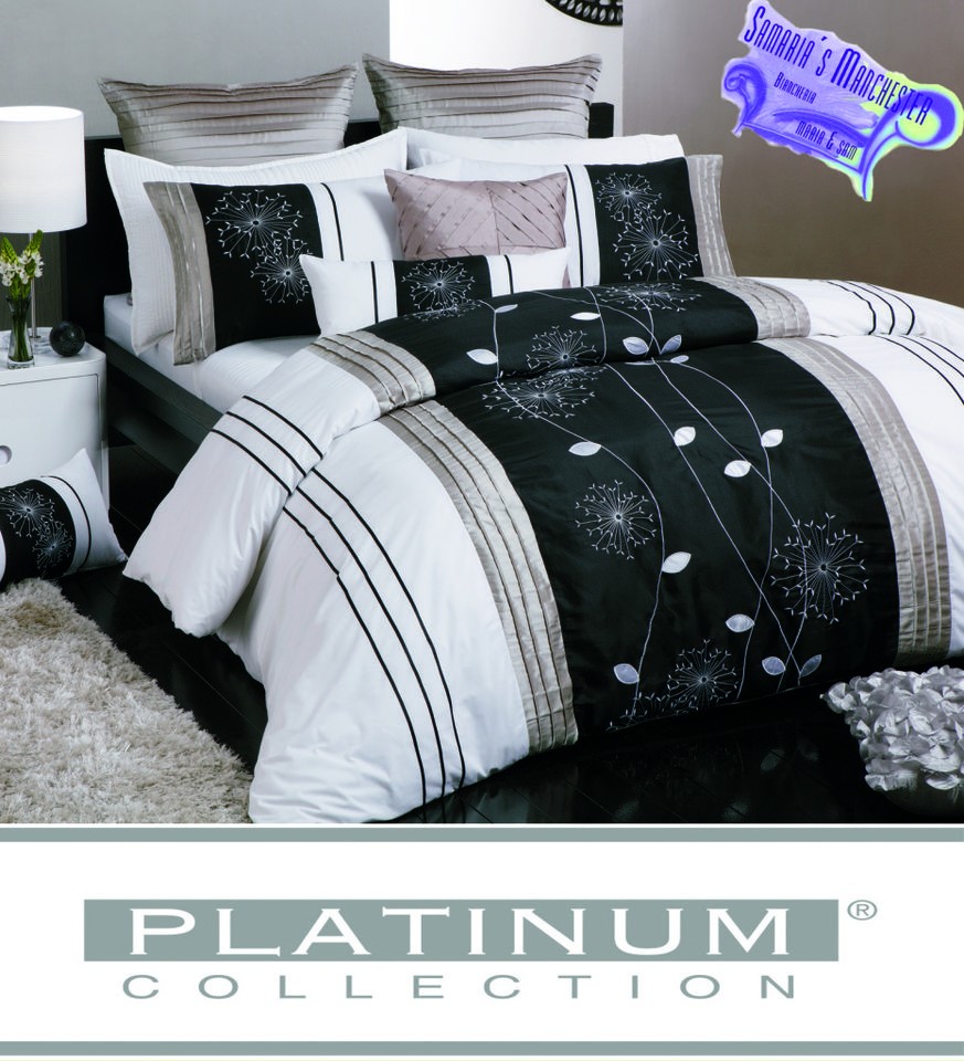 Twilight Taupe Queen Bed Quilt Cover Set   Logan & Mason Platinum 