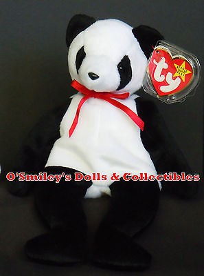 TY BEANIE BABY 5G FORTUNE the PANDA BEAR 1997 Retired_4196_N​EW 