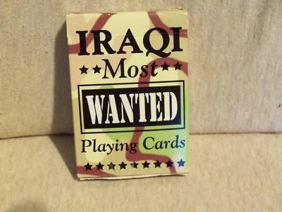 IRAQIS MOST WANTED   PLAYING CARDS   nib   free U.S. ship