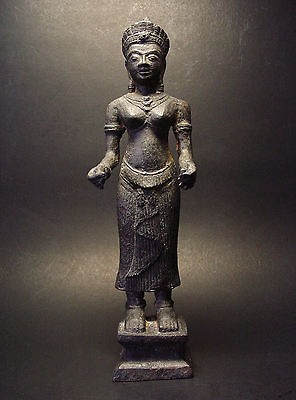 RARE BRONZE KHMER FEMALE UMA FIGURE, PRAKHON CHAI, BURIRAM PROVINCE 