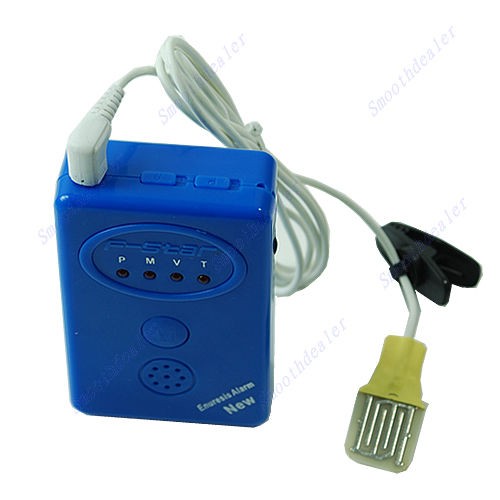 Blue Adult Baby Bedwetting Enuresis Urine Bed Wetting Alarm +Sensor 