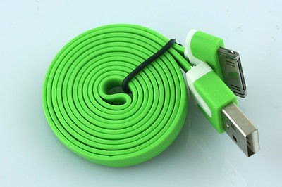 1m Flat Type Charging Extension USB Data Sync Cable Cord For iphone 