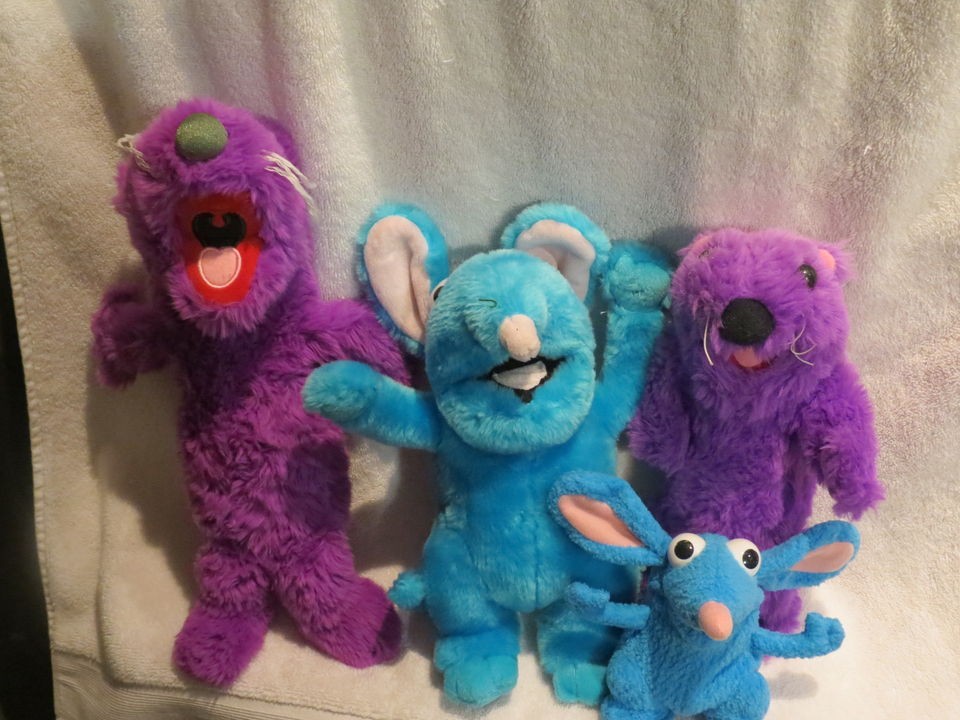 LOT OF BEAR IN THE BIG BLUE HOUSE PLUSHES OTTER TUTTER MOUSE