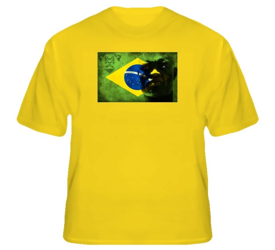 anderson spider silva ufc brazil t shirt