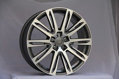   BLACK RS3 S LINE STYLE WHEELS FITS AUDI Q5 QUATTRO VW TIGUAN TDI RIMS