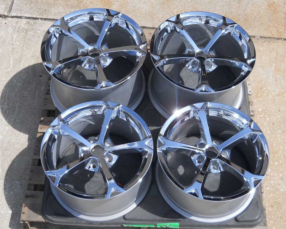 New set of (2)18x9.5 & (2)19x12 staggered factory 10 12 chevy corvette 