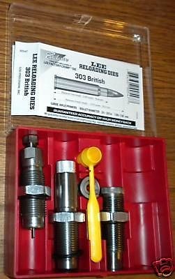 lee 303 british 3 die set w factory crimp new