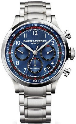   10066  NEW LOW PRICED BAUME & MERCIER CAPELAND MENS AUTO CHRONO WATCH