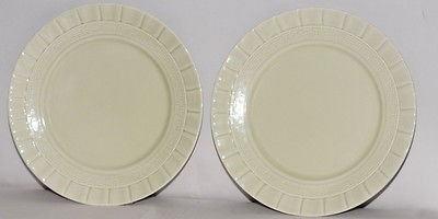 Martha Stewart MSe Light Green Basketweave Salad Dessert Plate 8 EC 