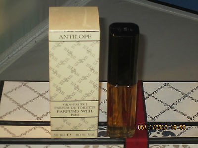 WEIL DE WEIL** VINTAGE *ANTILOPE * PARFUM NATURAL SPRAY 1OZ. *PLEASE 