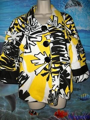 mac jac vibrant marigold swing jacket sz xl nwot