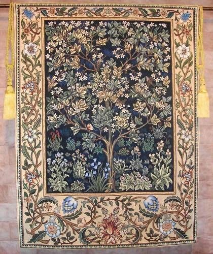 tapestry wall hanging tree of life william morris time left