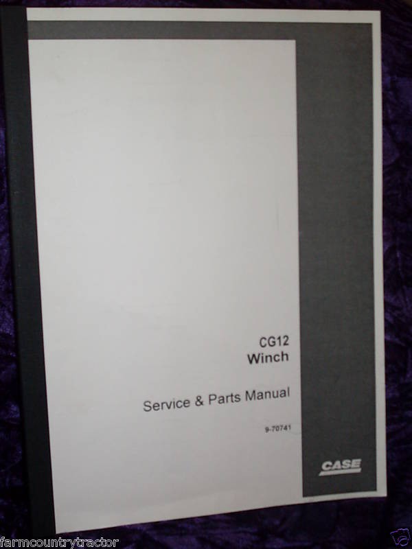 case cg12 winch service parts manual  34