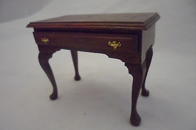 Vtg Queen Anne Table Dollhouse House of Miniatures Writing Desk 40038 