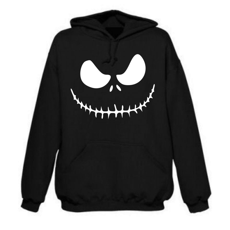 Jack Skellington Face Hoodie   Christmas, Holidays, Film   All Sizes 