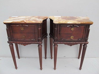 nice french pair of louis xvi mahogany nightstands 08663 time