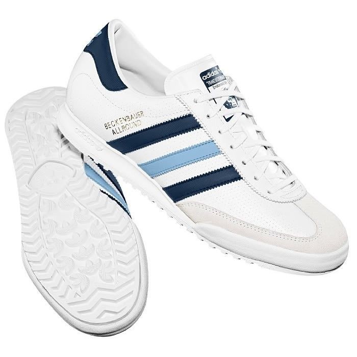 ADIDAS ORIGINAL MENS BECKENBAUER SIZE 6 7 8 9 10 11 WHITE TRAINERS 