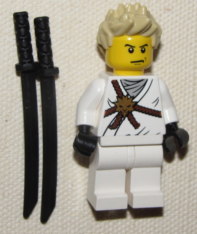 LEGO NINJAGO MALE ZANE MINIFIGURE CUSTOM HEAD AND LEGS SPIKED SPIKY 