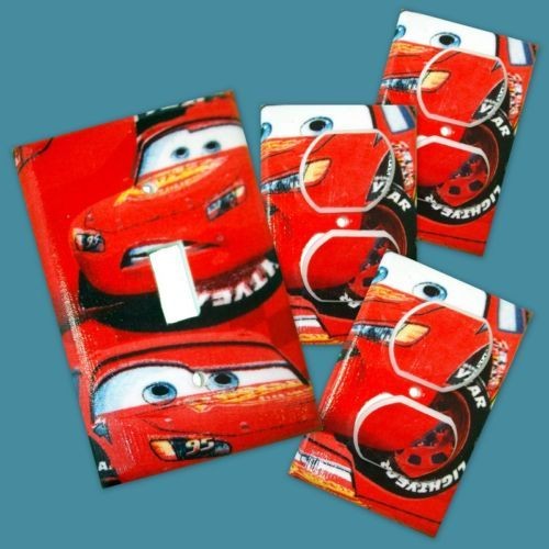 Disney Cars IV Light Switch/Outlet Covers w/plugs