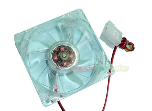 120mm Fans 4LED 4 Colour for Computer Case Cooling PC