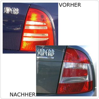 Orig Rückleuchten Set Skoda Superb RS Facelift 2007