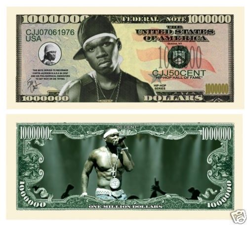 curtis jackson 50 cent million dollar bills 5 $ 3 00