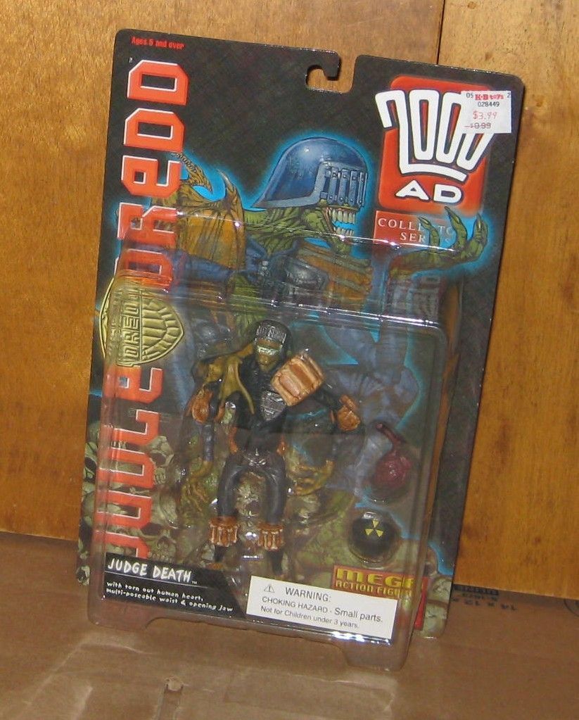   Dredd 2000 AD Judge Death Figure MOC Mint On Card Collectors Series