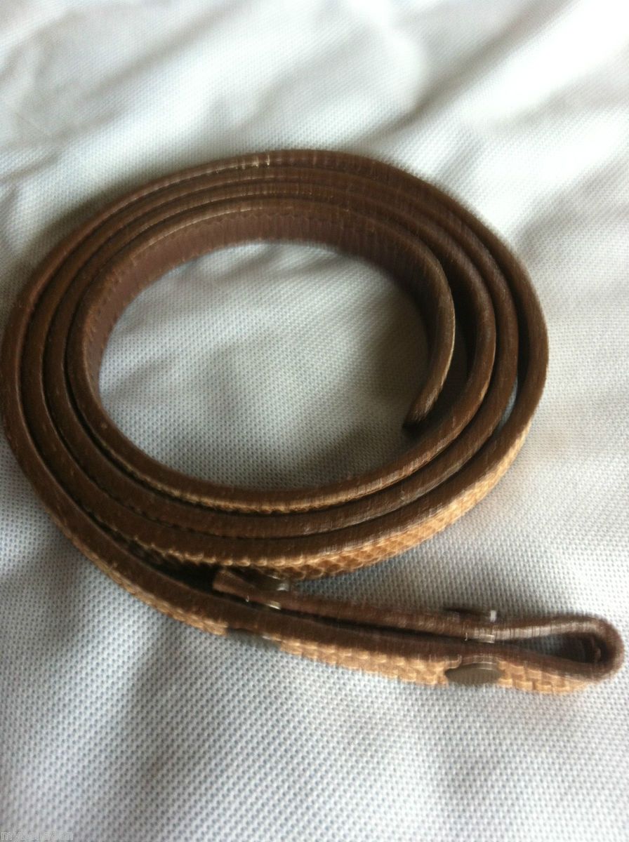 BARRY KIESELSTEIN CORD SNAKE SKIN SKINNY BELT