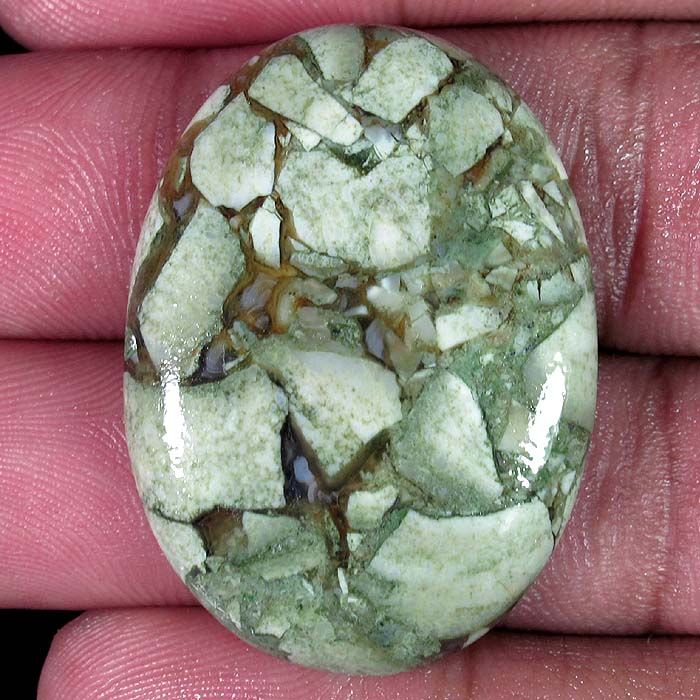 40.00Cts. SUPREME 100% NATURAL UNHEATED RHYOLITE OVAL CABOCHON 