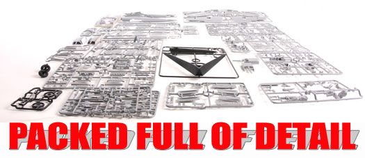 The Spitfire Mk. IX assembly kit also features the following
