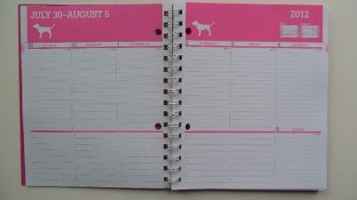   SECRET LOVE PINK 2012   2013 STUDENT PLANNER CALENDAR ORGANIZER