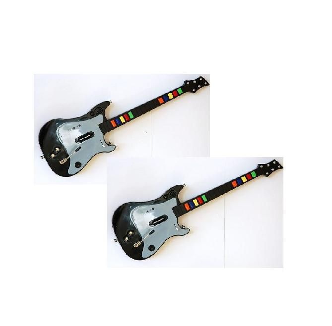   Grey Wirelss Guitar for Guitar Hero Rock Band for Wii PS3 PS2