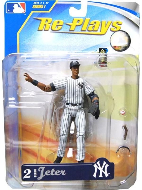 MLB Baseball 4 Action Figure Derek Jeter Home Case 12